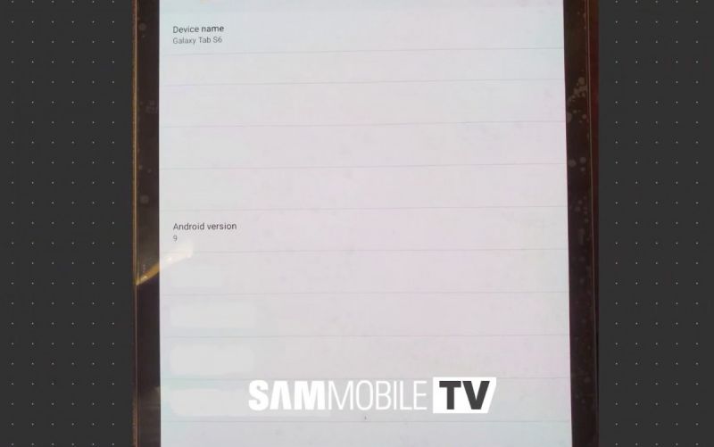 Samsung Galaxy Tab S6 läckte