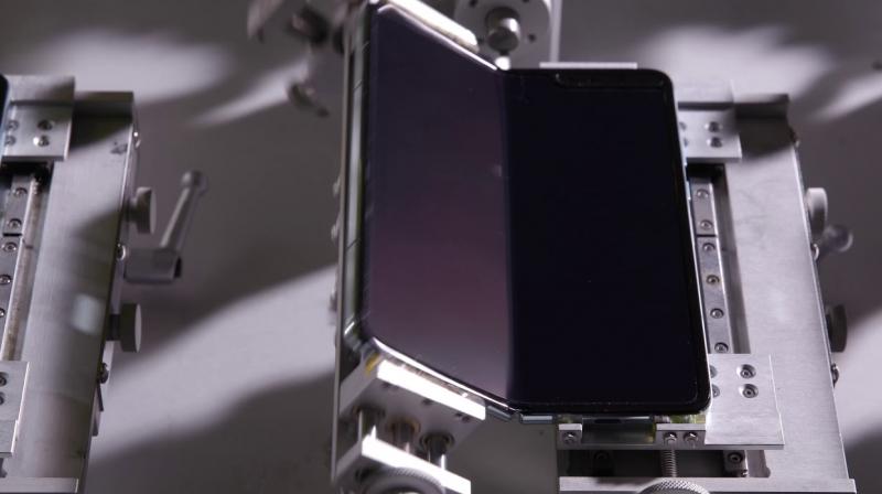 Samsung released a video showing robots folding Galaxy Fold handsets 200,000 times for its durability test.