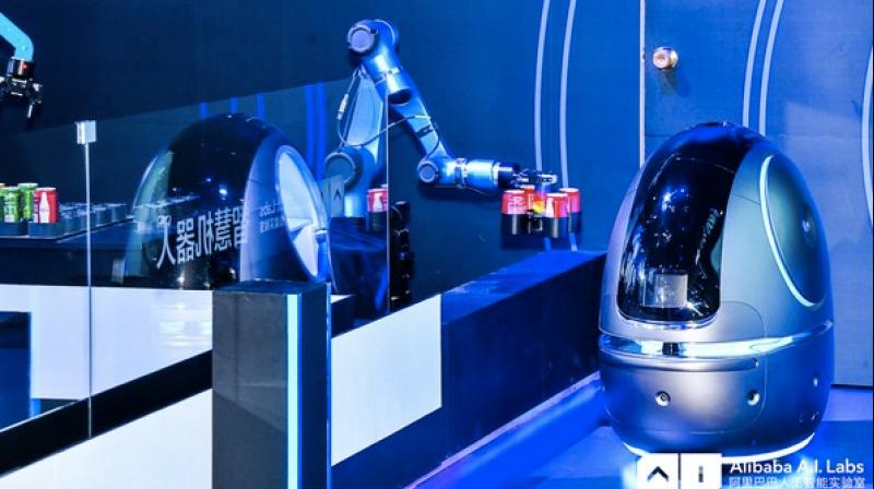 The robot’s height is less than one meter, while its walking speed reaches one meter per second.