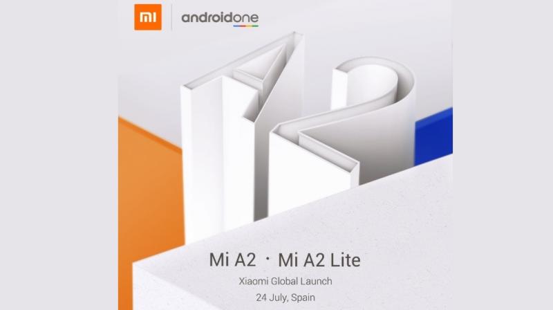 Xiaomi Mi A2 and Mi A2 Lite Android one smartphones launch teased for July 24.