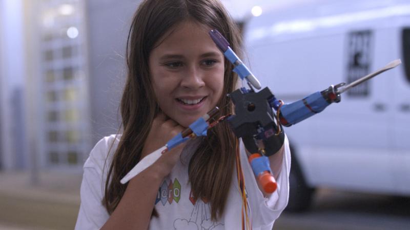 The workshop was named “Superhero Boost” to encourage kids to stretch their thinking about what is possible for their prosthetics and wheelchairs.