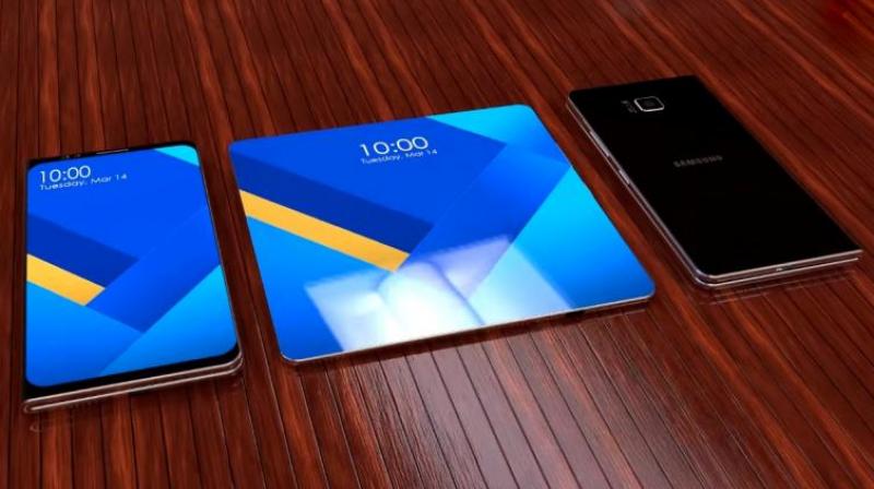 Rykten om Samsungs hopfällbara telefon med stort böjt batteri