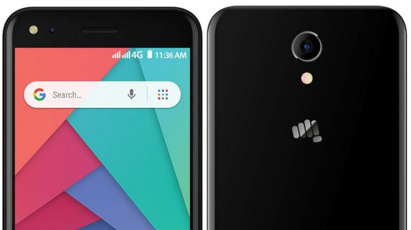 Android Go-telefon för 2 399 Rs;  Micromax Bharat GO lanseras i Indien