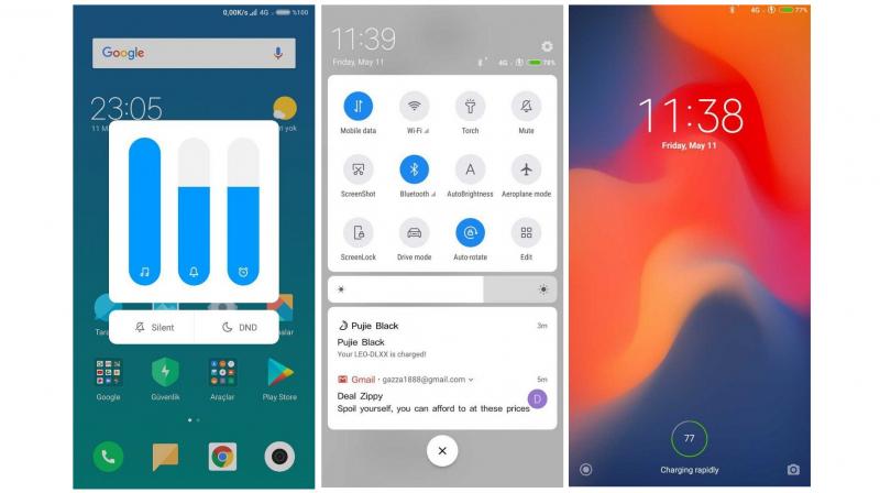 MIUI 10 UI läckt: Android P-stil aviseringsskärm, staplar och mer