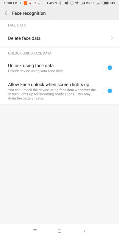 Xiaomi Redmi Note 5  Mở khóa bằng khuôn mặt chuyên nghiệp