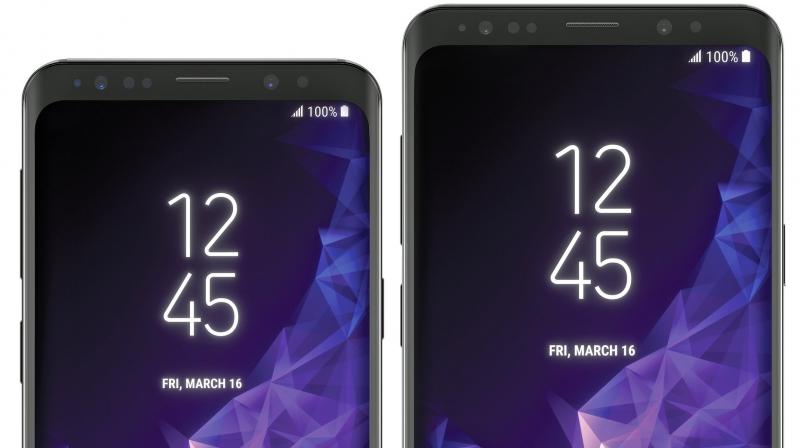 Leaked Galaxy S9 renders ahead of its launch.