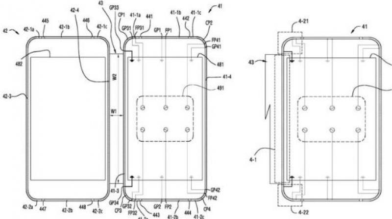 Samsung lämnar in nytt patent för hopfällbar telefon