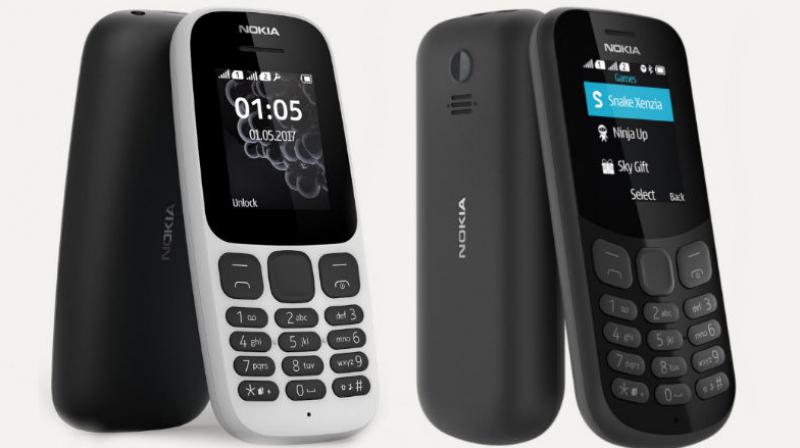 Den senaste Nokia 105-telefonen kostar 999 Rs