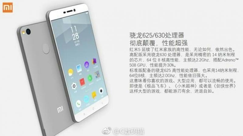 Xiaomi Redmi 5 läckte med Full HD-skärm, 16MP kamera