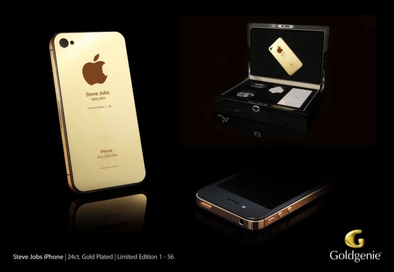 Limited Edition Gold Edition iPhone tillverkad av Goldgenie