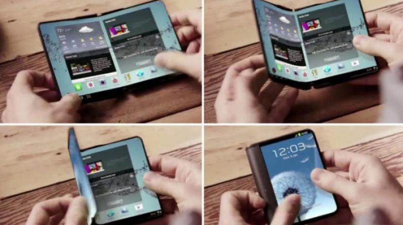 Samsung kommer att börja producera sin första hopfällbara smartphone i år