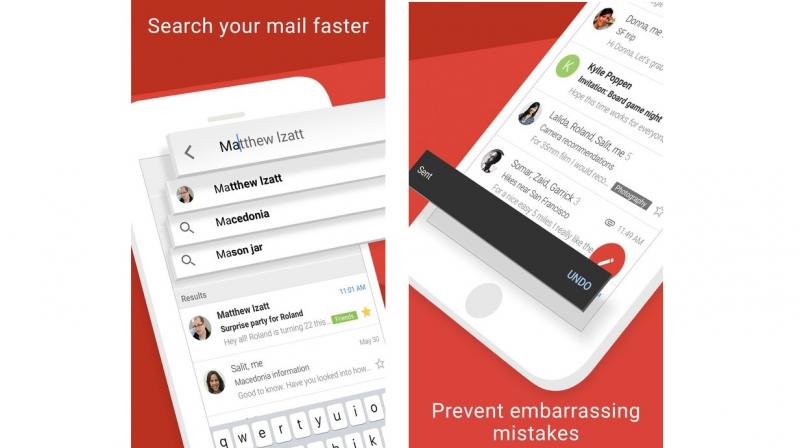 Gmail-appen omdesignad av Google för iPhone, iPad