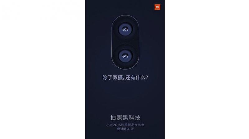 Xiaomi has teased another picture revealing the dual camera setup of the device.