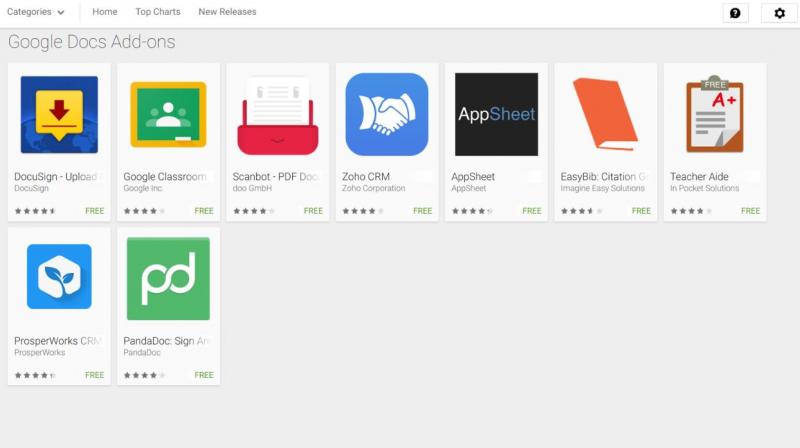 Google lanserar tillägg för Kalkylark och Dokument-appar på Android