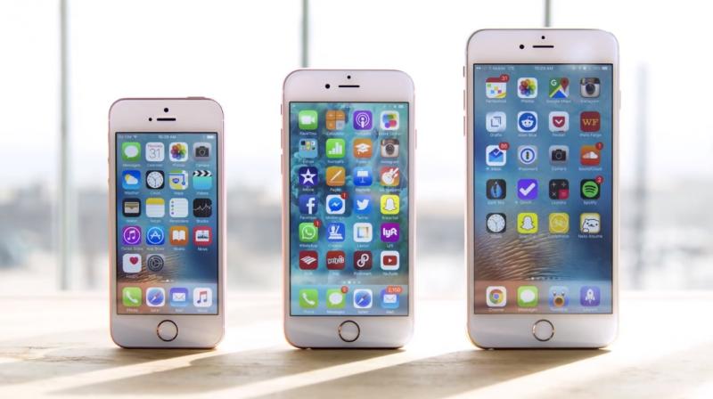 Apple iPhone SE, iPhone 6S and iPhone 6S Plus (Photo: Screengrab)