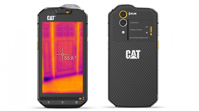 Bullitt says the Cat S60 smartphone can withstand a fall onto concrete from a height of1.8 meters high without smashing and survive being five meters underwater for up to for an hour.