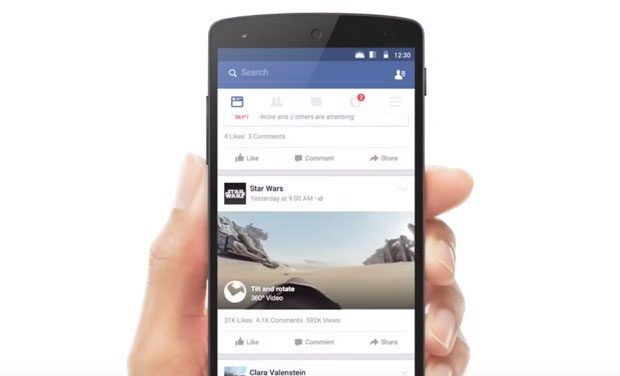 Facebook introducerar ny 360-graders video