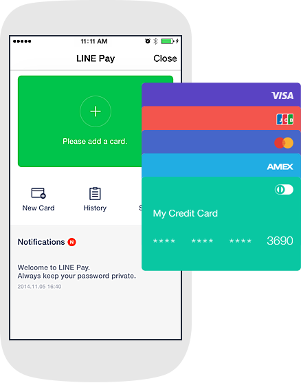 LINE meluncurkan layanan pembayaran seluler, LINE Pay 4