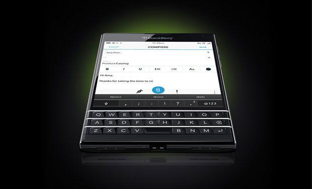 The BlackBerry Passport features a 4.5-inch square screen with a 1:1 aspect ratio, 1440x1440 pixel (453 dpi) HD display and comes with Corning Gorilla Glass 3 protection