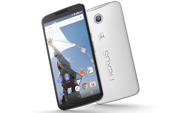 This product image provided by Google shows the Nexus 6 smartphone. The phone boasts a nearly 6-inch screen, eclipsing the 5.5-inch display on the iPhone 6 Plus that Apple began selling last month. (Photo: AP)