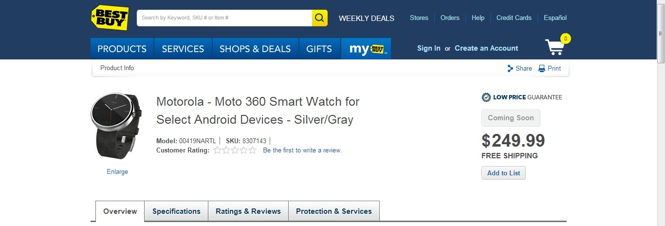 Moto 360 tidak sengaja dijual online, harga, foto bocor 3