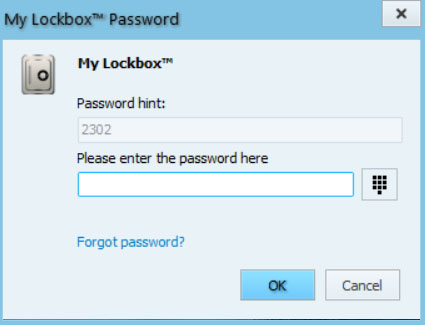 nhập mật khẩu mylockbox