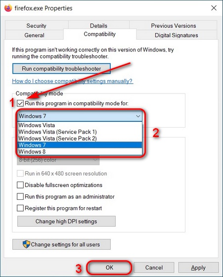 Jalankan aplikasi lama di Windows 10 Menggunakan Mode Kompatibilitas
