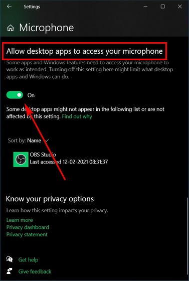 Aktifkan/Nonaktifkan izin untuk kamera internal dan mikrofon Windows sepuluh