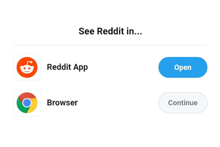 Så här inaktiverar du popupen “Öppna i appen” på Reddit