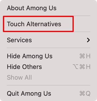 aktivera mac touch-alternativ