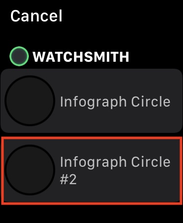 Använder anpassad Apple Watch-komplexitet