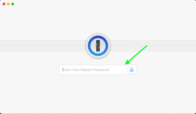 Buka kunci 1Password di Mac