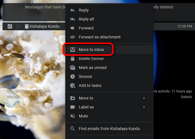 Hur man återställer raderade e-postmeddelanden i Gmail