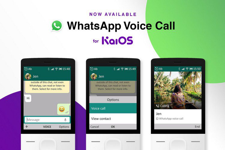 WhatsApp bổ sung hỗ trợ cuộc gọi thoại trên điện thoại Jio, các điện thoại tính năng KaiOS khác