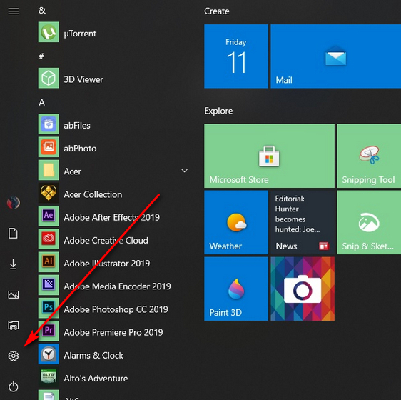 Återställ papperskorgen i Windows 10