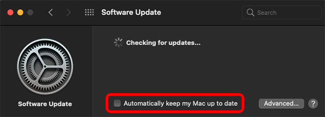 mac check mjukvaruuppdatering