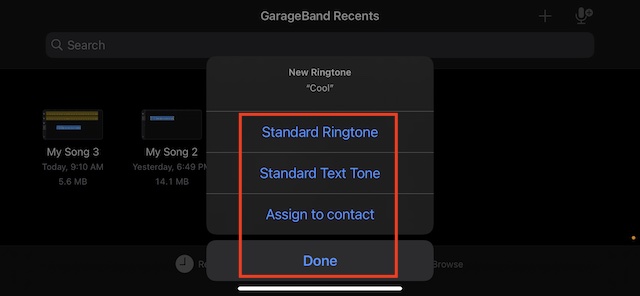 Ställ in ljud som standard ringsignal på iPhone