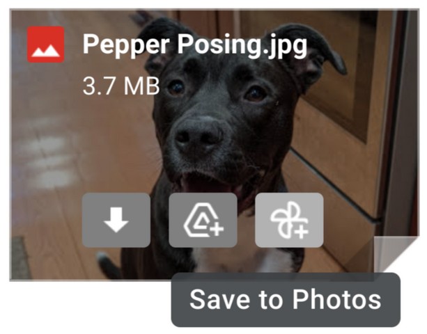 Google lägger till en ny Spara-knapp i Foton på Gmail 