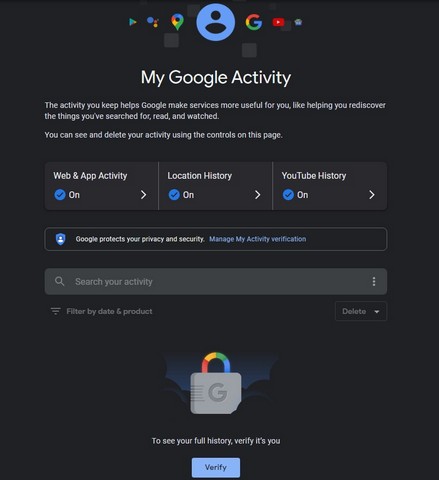 Google web và mật khẩu bảo vệ hoạt động 