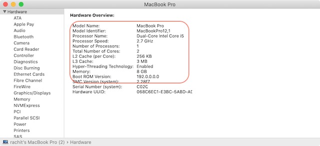 Kiểm tra cấu hình CPU của Mac 4