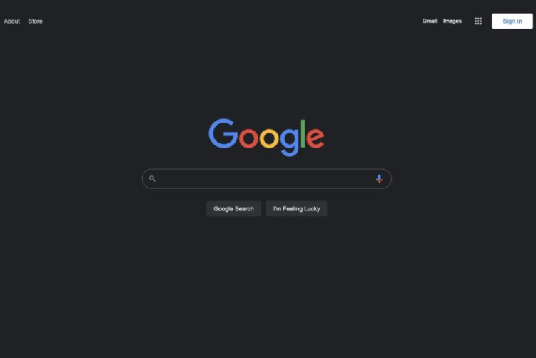 Google Sök på skrivbordet har mörkt läge för vissa användare