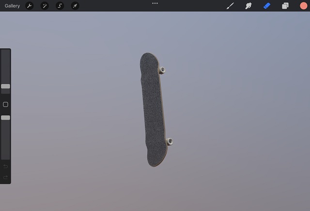 Skateboard trong Procreate - Nhập và xuất mô hình 3D trong Procreate