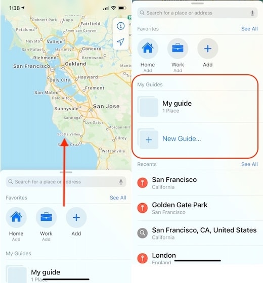 7.  Sử dụng Tính năng Hướng dẫn Mới trong Apple Bản đồ