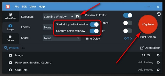 Cara mengaktifkan tangkapan layar bergulir Windows sepuluh