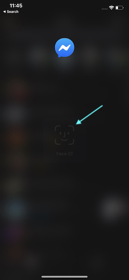 Khóa khuôn mặt Messenger với Touch ID hoặc Face ID