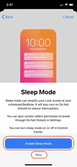 Mengatur Pelacakan Tidur di iPhone 7