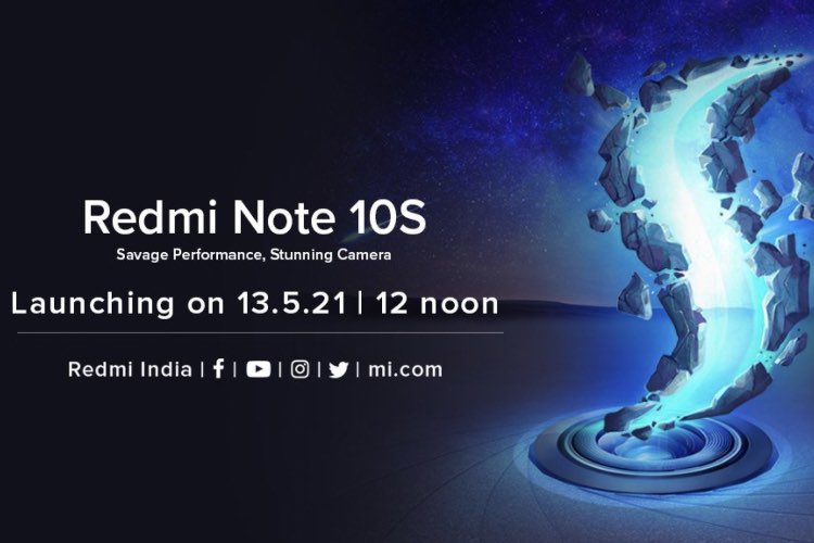 Redmi Note Inställd på att lansera 10S i Indien den 13 maj