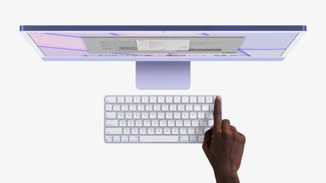 Apple iMac yang didesain ulang dengan konstruksi yang lebih ramping, chip M1, dan warna-warna cerah