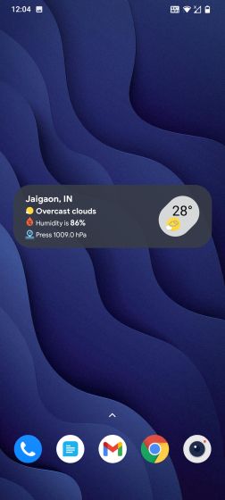 Widget cuaca Android 12 berjalan di Android 11 