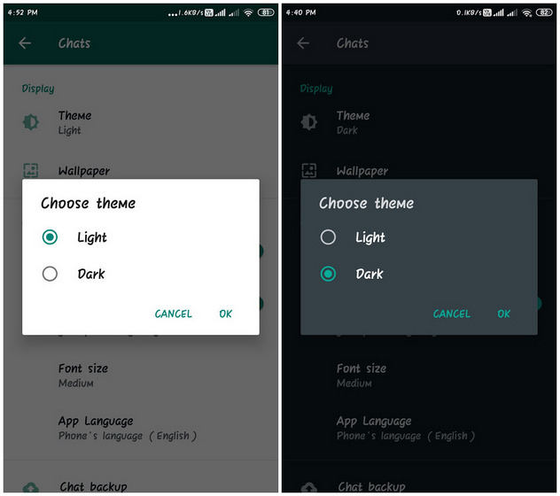Cara Mengaktifkan Mode Gelap WhatsApp di Android dan iPhone